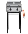 Grillfürst Camping-Gasgrill G201E 2-Brenner Camping Gasgrill 50mbar inkl. Untergestell