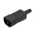 BACHMANN Kaltgerätestecker IEC320 C14 10A/250VAC, Schraubanschluß, schwarz
