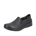 Rieker Damen Slipper 48964-00 schwarz Gr. 39