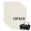TAIANJI 10 Stück Wasserdichtes Bedruckbares klebefolie Transparentes Vinyl Aufkleberpapier, Holografisches A4 DIY für Tintenstrahl und Laserdrucker