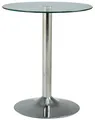 CLP Beistelltisch Glastisch (1er), Durchmesser 60 cm, mit Metallgestell