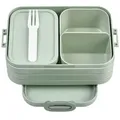 Mepal Bento-Lunchbox "To Go"  Take a Break ¦ grün ¦ Kunststoff ¦ Maße (cm): B: 12 H: 6,5