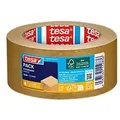 tesa Verpackungsklebeband Leise abrollbar tesapack Paper Standard Braun 50 mm (B) x 50 m (L) Papier