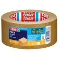 tesa pack STANDARD PAPER - Paketband aus Papier - 56% erneuerbare Mateialien - handeinreißbar - Verpackungsband für leichte Pakete - Braun - 50 m x 50 mm