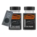 TRISTARcolor Autolack Lackstift Set für Fiat/Lancia 632 Nero Bodoni Metallic/Black Metallic Basislack Klarlack je 50ml