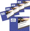 Avery Zweckform 222-5 Fahrtenbuch für PKW, A6 quer, 56 Blatt, 4er Pack + 1 gratis 162452
