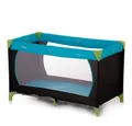 Hauck Baby-Reisebett Dream'n Play - Waterblue, Baby Kinder Reisebett 120 x 60 cm bis 15 kg faltbar mit Tasche