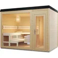 Infraworld Gartensauna CASA 2 Außensauna Massiv mit Vorraum 215,6 x 328,6 cm