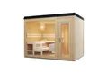 Infraworld Fasssauna Infraworld Gartensauna CASA 2 Außensauna Massiv mit Vorraum 215,6 x
