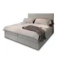 MASSENO Boxbett mit Bettkasten Pisa , grau , Maße (cm): B: 180 H: 98