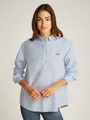Hemdbluse "TJW RLX SCRIPT OXFORD SHIRT", mit Logo-Stickereien, Gr. XS (34), Sweet Blue