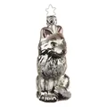 Christbaumkugel Figur "Wolf" Christbaumschmuck Glas Weihnachten