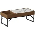 Vicco Couchtisch, Walnuss, Holzwerkstoff, Rechteckig, 105x40x50 cm, Wohnzimmer, Wohnzimmertische, Couchtische