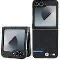 BMW BMHCZF622NBCK Z Flip6 F741 czarny/black hardcase Carbon Blue Line (Samsung Galaxy Z Flip6) (BMW000844-0)