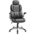 Boxxx Chefsessel, Schwarz, Silber, Textil, Sternfuß, 70x129x72 cm, Sitzfläche 360° drehbar, ergonomische Rückenlehne, Arbeitszimmer, Bürostühle, Drehstühle