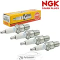 4x NGK 5122 BR7ES Zündkerze für Citroen Mitsubishi Kawasaki AGM Beta
