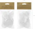 3 x Dekorative Federn je 3 Gramm, weiß, Dekoration Basteln - Schmücken ,Party