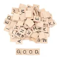 200 Stück Holzbuchstaben,Holzbuchstaben Scrabble,Buchstaben Holz,Scrabble Buchstaben Holz,A Bis Z,mit Zahlen,für Basteln,Buchstabieren,Geschenk,Lernen,20 x 18 x 4mm
