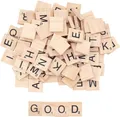 200 Holzbuchstaben mit Zahlen für Basteln, Lernen, 20x18