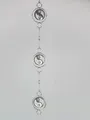 formano Sammelfigur Fensterdeko Hänger Yin-Yang 114cm Silber Metall Fensterschmuck