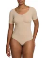 creamy fabrics T-Shirt Bodysuit Shapewear mit Slip – Figurformender Body für Damen – Glättende Sanduhr-Silhouette – Nahtlos, atmungsaktiv & ultraweich – Po-Lifting Effekt & perfekte Passform