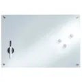 Zeller 11660 Glas-Memoboard weiß 60x40cm