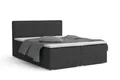 Deine Möbel 24 Boxspringbett LON IV Boxspring Komplettbett Polsterbett Bonellfederkernmatratzen (Cord Beige Creme Grau Dunkelgrau Graphit Schwarz, 3-St., Boxbett Cord Cord-Samt 140x200 160x200 180x200 200x200), inkl. Bettkasten Topper Matratzen H3 H4