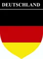 Aufkleber Wappen Deutschland 85 x 65 mm  Sticker Tattoo Auto