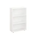 KOMTO Regal 60 cm breit Weiß - Bücherregal mit 3 Ebenen und Höhenverstellbare Regale, Standregal, Aufbewahrungsregal | Bookshelf Lumo 60 x 90 x 24 cm (BxHxT)