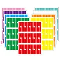 Kabeletiketten, 300 Pcs Kabel Beschriftung Ettiketten Selbstklebend Wasserdich Reißfest Kabelbeschriftung, 10 Farben 10 Blatt
