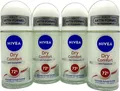 4x Nivea Dry comfort  - 72h Schutz Deo Roll-On  4x 50ml Deoroller