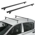 Firrak Dachträger für Opel Corsa 5 V E 3/5-Tür 2015-2019 - Schwarz, 75 kg Traglast, Stahl, Fixpunkte-Montage, Auto-kompatibel