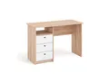KOMTO Schreibtisch Oslo 110 H Griffe Computertisch Klein Arbeitstisch mit Schubladen, Büro PC-Tisch Kinderschreibtisch Schreibtisch 110 x 50 x 74 cm