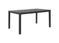 Ambia Garden Gartentisch, Anthrazit, Kunststoff, rechteckig, 90x72x150-220 cm, Made in Italy, Gartenmöbel, Gartentische, Gartentische