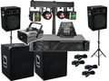 DJ Komplett Set 18  Anlage Nebel LED Licht Verstärke Musikanlage 38cm Subwoofer