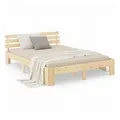 Homestyle4u Bett 180x200 mit Lattenrost Holzbett Massivholz Kiefer Doppelbett Schlafzimmer