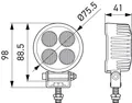 Arbeitsscheinwerfer 12 V 24 W LED 5.700 K 1.700 lm HELLA universell einsetzbar