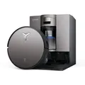 ECOVACS Deebot X11 Omni Cyclone Saugroboter mit Wischfunktion, Staubsauger Roboter mit Blast + 19.500 Pa, PureCyclone 2.0 Auto-Entleerung - Schwarz