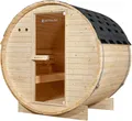 Artsauna Outdoor Fasssauna Spitzbergen 120 für 2 Personen - 3,6 kW Ofen & Zubehör