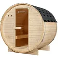 Artsauna Fasssauna, Natur, Holz, 191x193x120 cm, Freizeit, Wellness, Sauna
