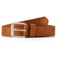 TOM TAILOR Denim Ledergürtel Belts TTDOLLY Velourledergürtel mit eckiger Dornschließe braun 85