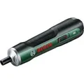 Akkuschrauber PushDrive 3,6Volt grün, mit 32-teiligem Schrauberbit-Set