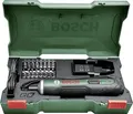 Bosch Akku-Schrauber PushDrive 06039C6000 | 3,6V Li-Ion | Push&Go-Funktion | 32-teiliges Bit-Set | Micro-USB | Grün