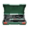 Bosch Akku-Schrauber PushDrive, 32-tlg. Schrauberbit-Set, Aufbewahrungsbox