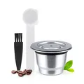 RECAFIMIL Edelstahl-Kaffeepad, wiederbefüllbare Kaffeekapseln, kompatibel mit Nespresso-Maschinen