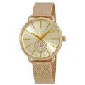 MICHAEL KORS Portia MK3844 Gold Mesh Glitz Damenuhr NEU MK Uhr