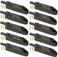 KOTARBAU® 10er Set Stoßdämpfer für Möbeltüren mit Adapter Schwarz Softclose für Möbel
