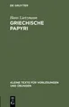 Hans Lietzmann Griechische Papyri (Gebundene Ausgabe) (US IMPORT)