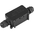 McPower Abzweigdose 1300408, wasserdicht IP66 für außen, 120 x 44 mm, schwarz, aus Kunststoff, für Aufputz, 10 Stück