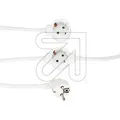 Verlängerungskabel mit 4 Steckdosen weiß